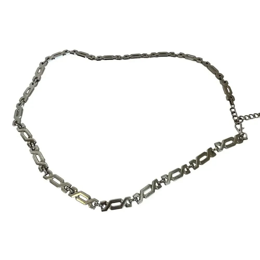 Womens Silvertone Chain Belt 43 in Vintage